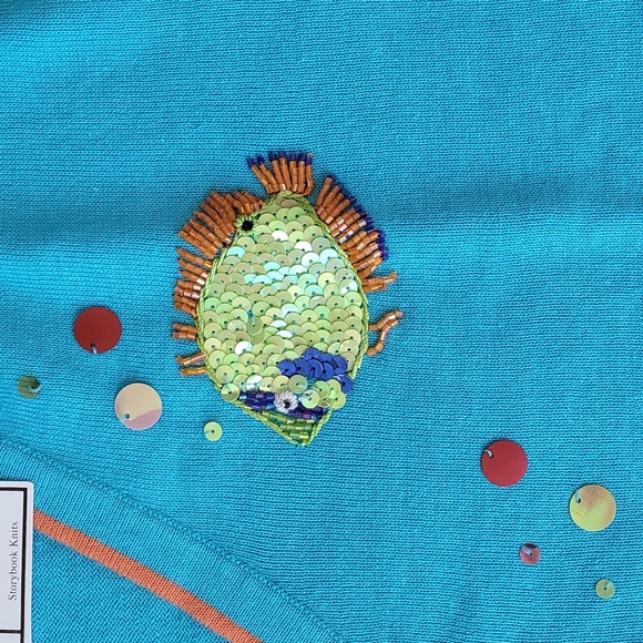 SALE!! Storybook Knits Sweater "Sparkling Fish" NWT! - Picture 7 of 15